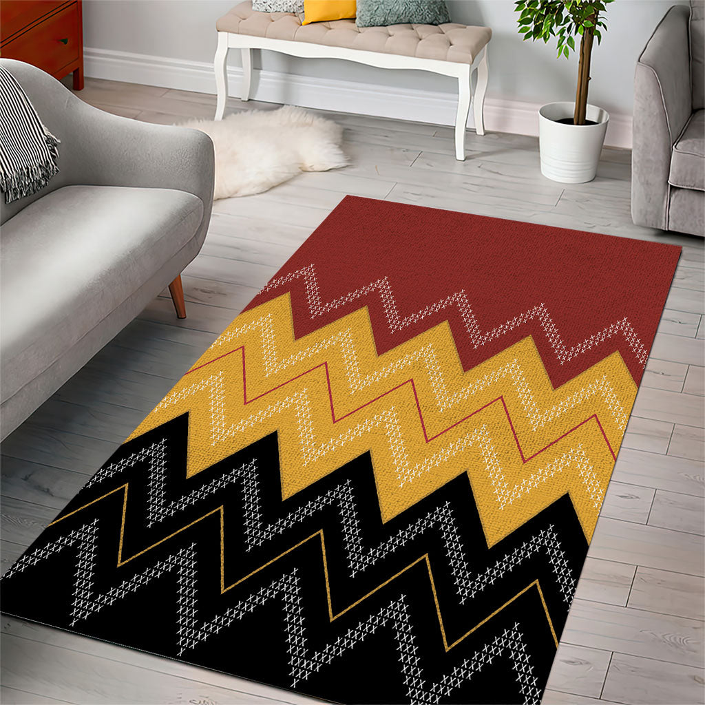 Kaokao Maori Tukutuku Inspired New Zealand Area Rug LT14 - Polynesian Pride