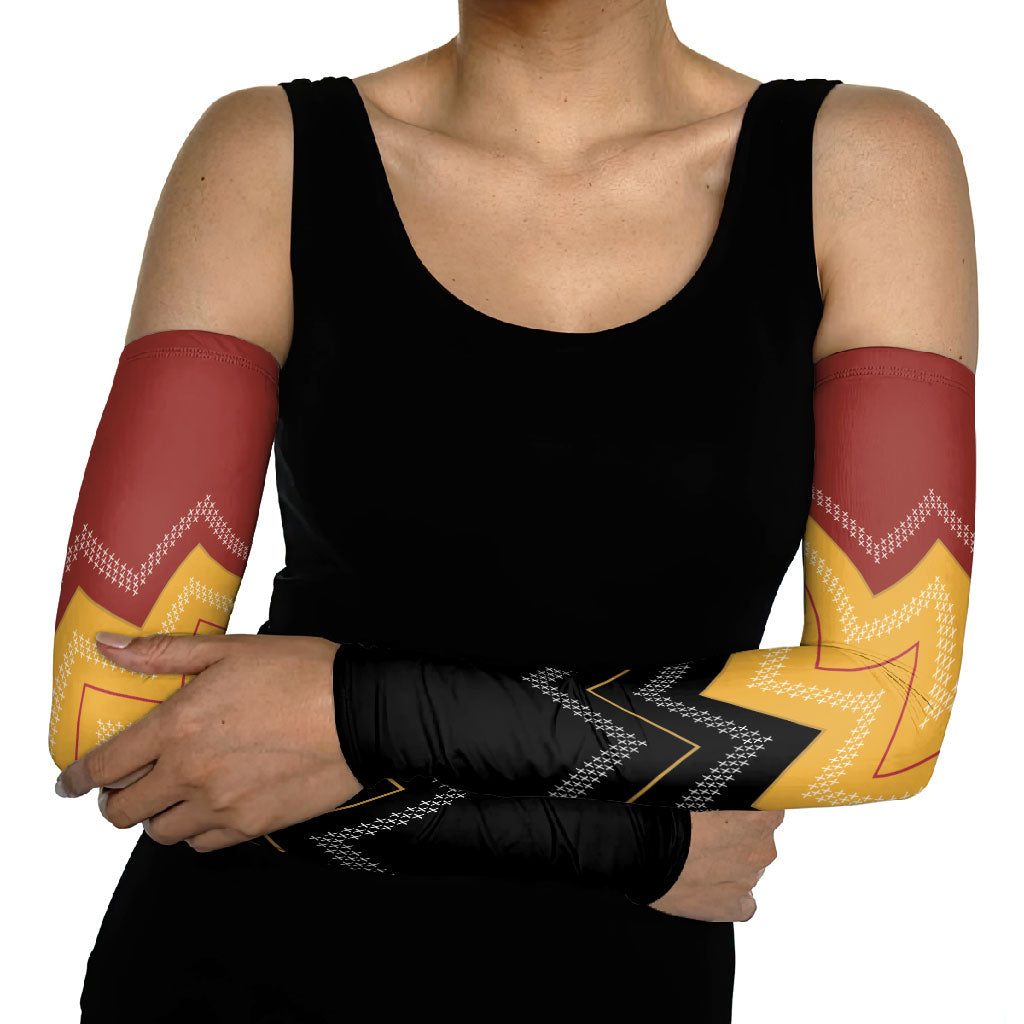 Kaokao Maori Tukutuku Inspired New Zealand Arm Sleeves LT14 - Polynesian Pride