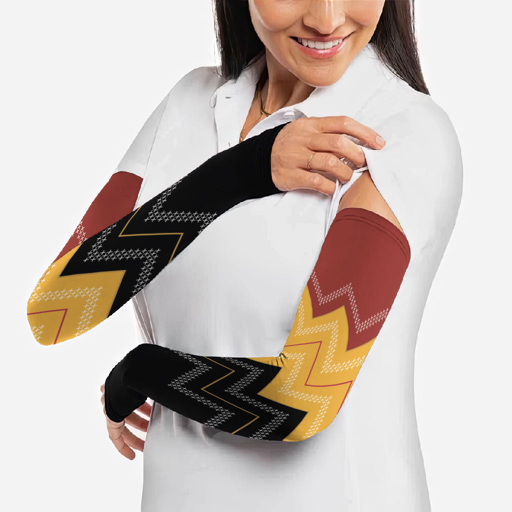 Kaokao Maori Tukutuku Inspired New Zealand Arm Sleeves LT14 - Polynesian Pride
