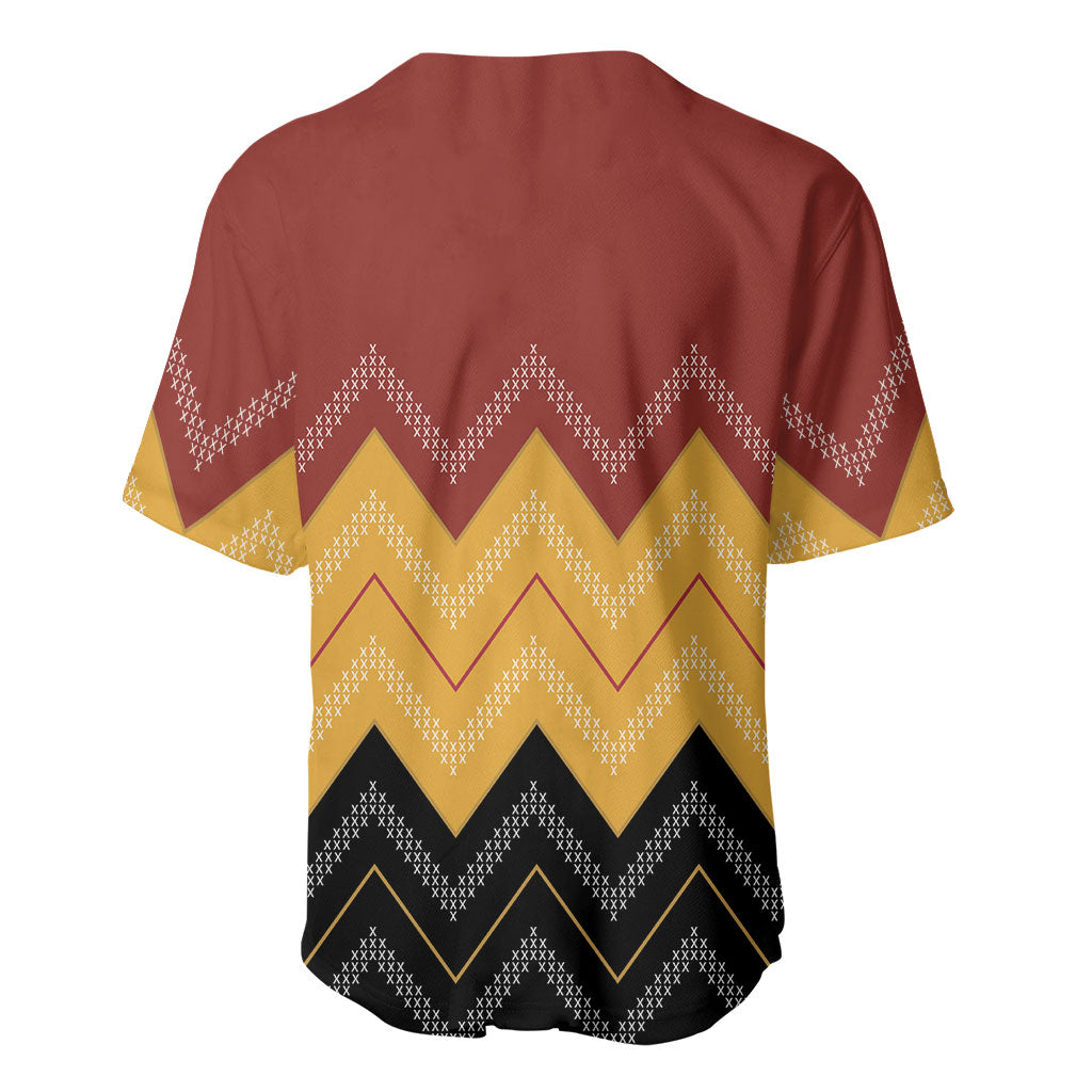 Kaokao Maori Tukutuku Inspired New Zealand Baseball Jersey LT14 - Polynesian Pride