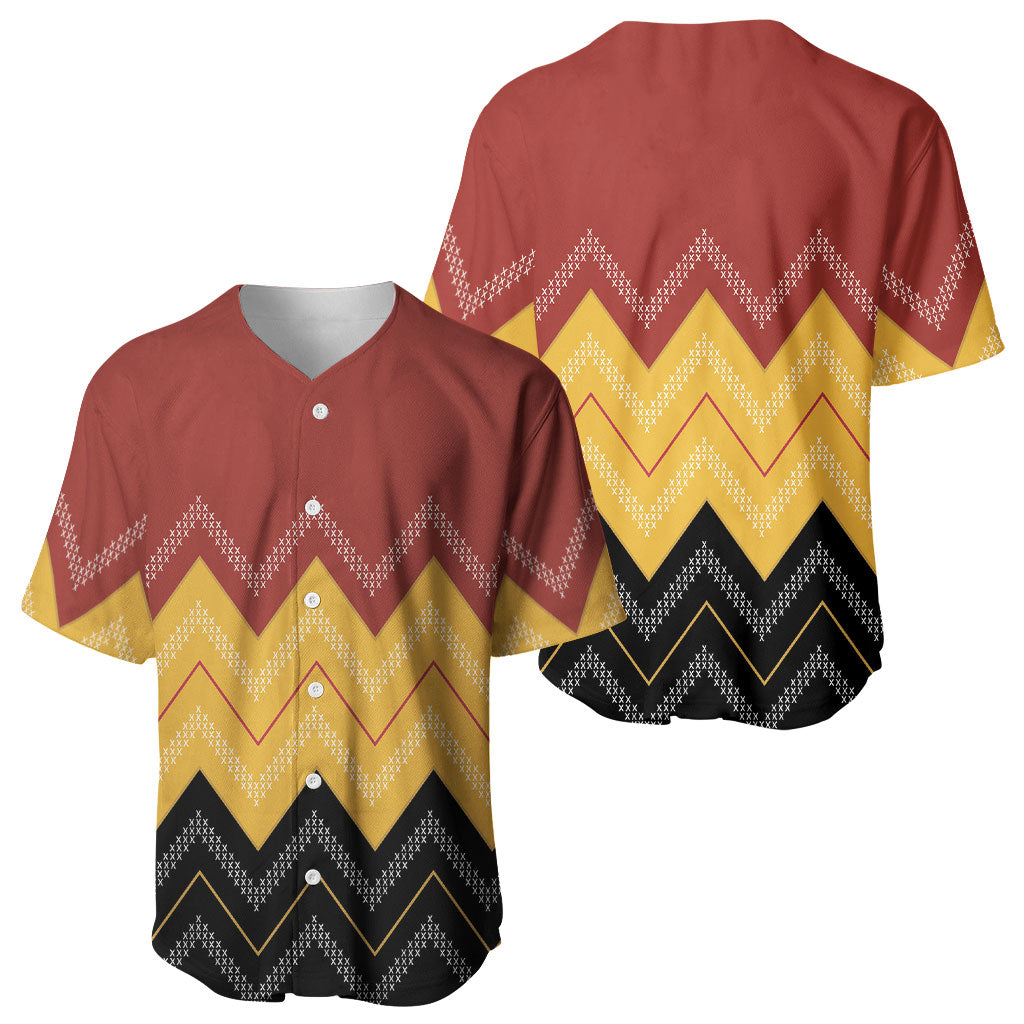 Kaokao Maori Tukutuku Inspired New Zealand Baseball Jersey LT14 - Polynesian Pride