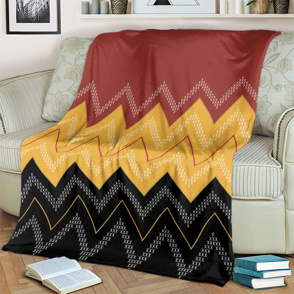 Kaokao Maori Tukutuku Inspired New Zealand Blanket LT14 - Polynesian Pride