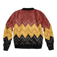 Kaokao Maori Tukutuku Inspired New Zealand Bomber Jacket