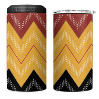 Kaokao Maori Tukutuku Inspired New Zealand 4 in 1 Can Cooler Tumbler LT14 One Size: 16 oz Multicolor - Polynesian Pride