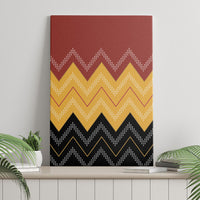 Kaokao Maori Tukutuku Inspired New Zealand Canvas Wall Art LT14 - Polynesian Pride