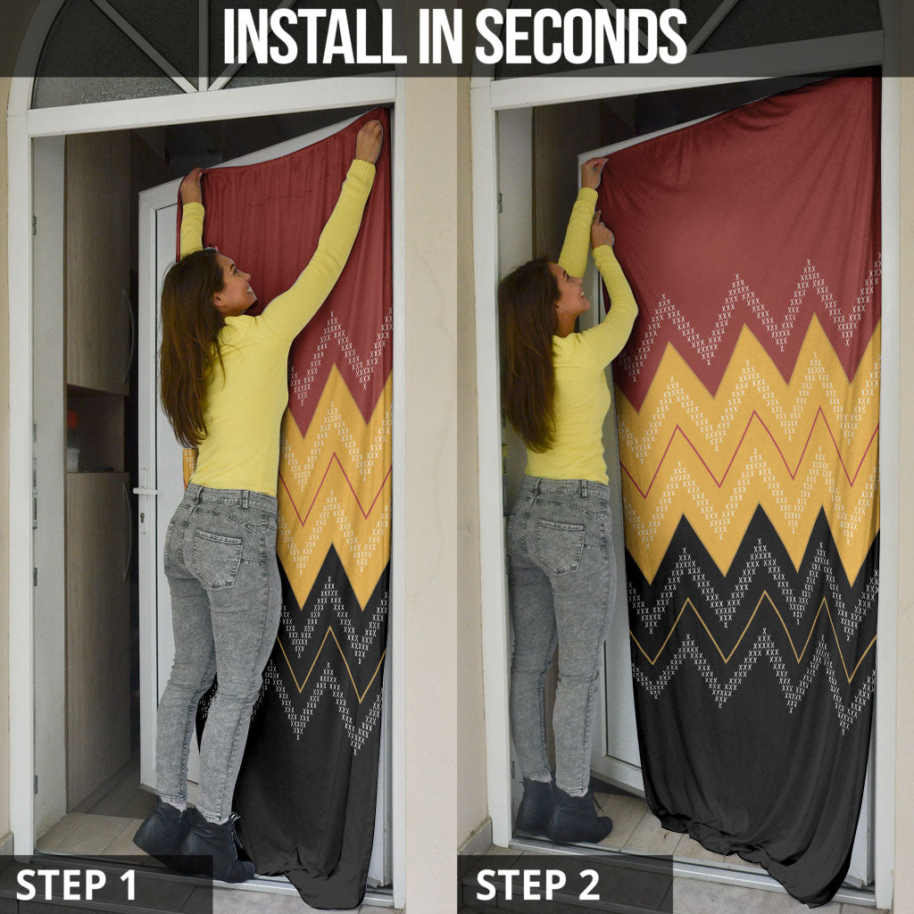 Kaokao Maori Tukutuku Inspired New Zealand Door Cover LT14 - Polynesian Pride