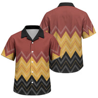 Kaokao Maori Tukutuku Inspired New Zealand Family Matching Off Shoulder Short Dress and Hawaiian Shirt LT14 Son's Shirt Multicolor - Polynesian Pride