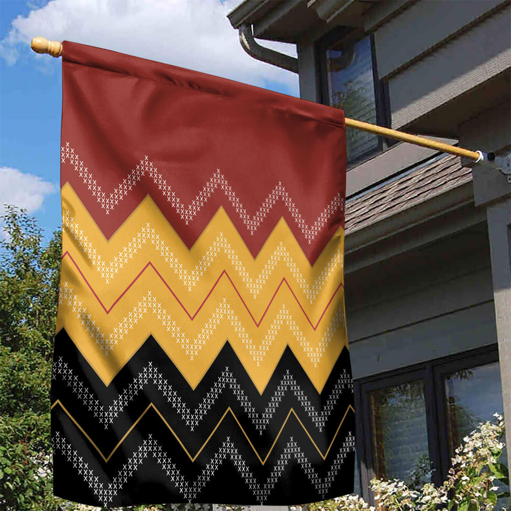 Kaokao Maori Tukutuku Inspired New Zealand Garden Flag LT14 - Polynesian Pride