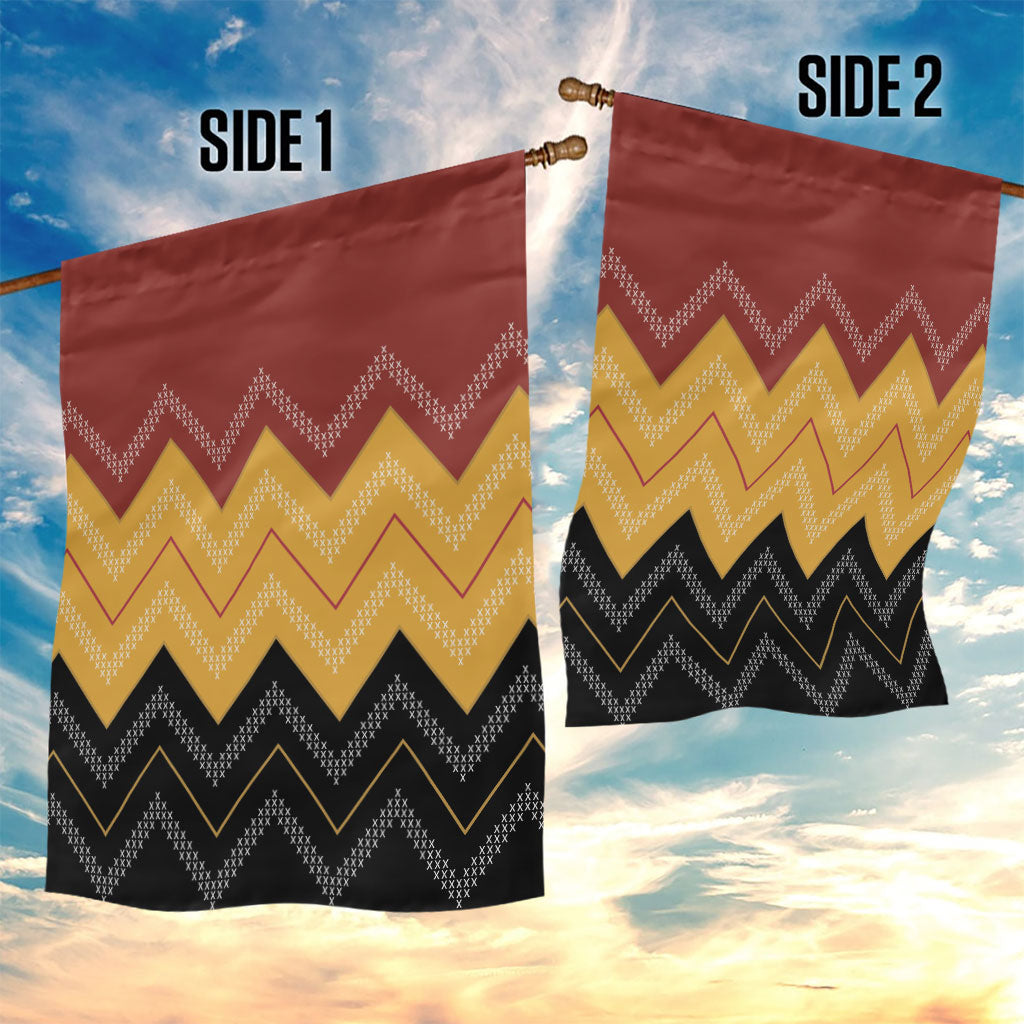Kaokao Maori Tukutuku Inspired New Zealand Garden Flag LT14 - Polynesian Pride