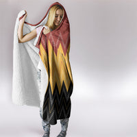 Kaokao Maori Tukutuku Inspired New Zealand Hooded Blanket LT14 - Polynesian Pride