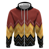 Kaokao Maori Tukutuku Inspired New Zealand Hoodie LT14 Zip Hoodie Multicolor - Polynesian Pride