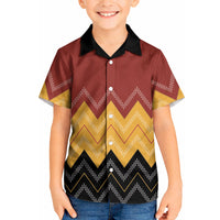 Kaokao Maori Tukutuku Inspired New Zealand Kid Hawaiian Shirt LT14 Kid Multicolor - Polynesian Pride