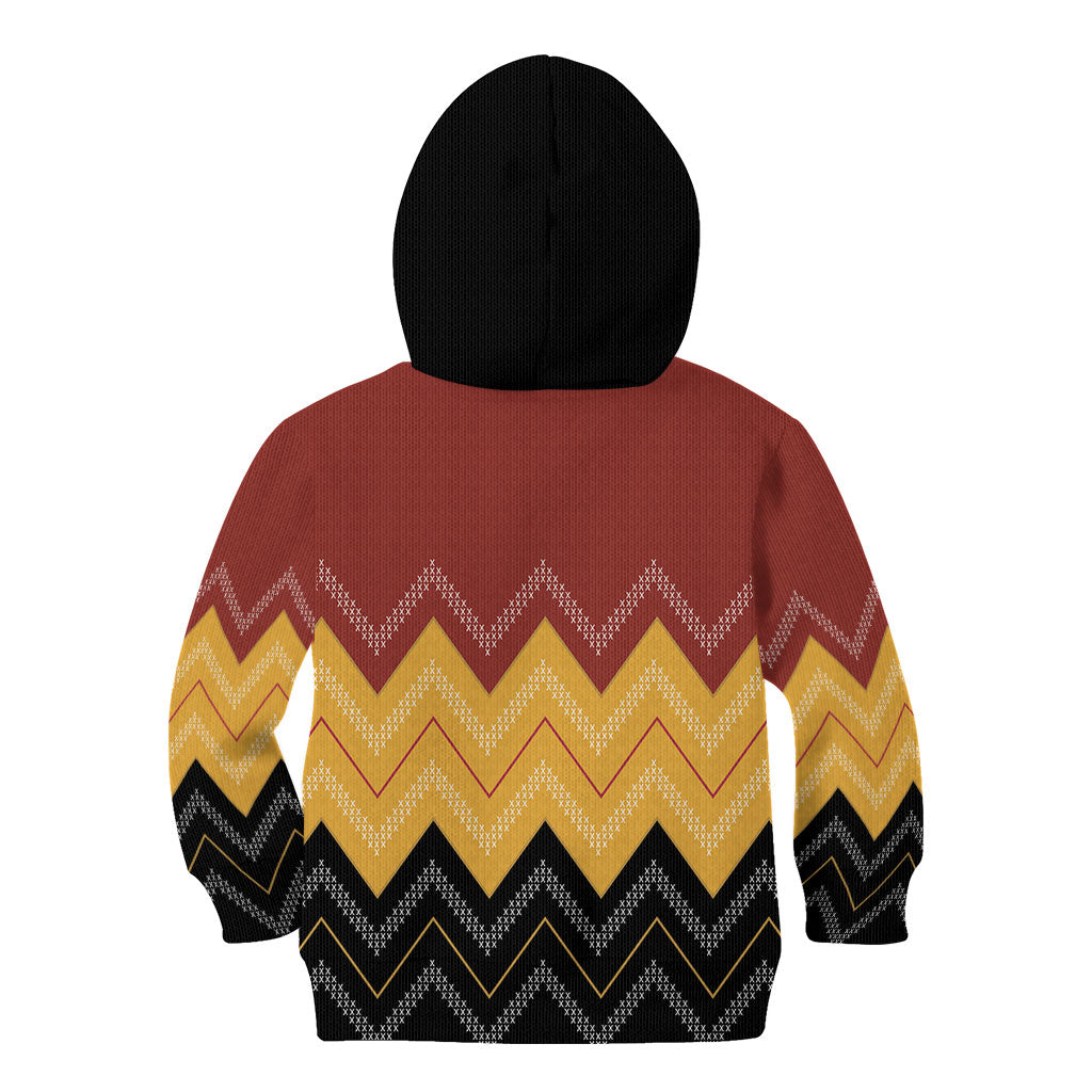 Kaokao Maori Tukutuku Inspired New Zealand Kid Hoodie LT14 - Polynesian Pride