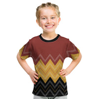 Kaokao Maori Tukutuku Inspired New Zealand Kid T Shirt LT14 Multicolor - Polynesian Pride