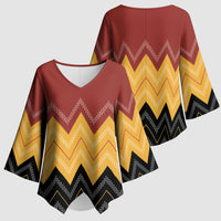 Kaokao Maori Tukutuku Inspired New Zealand Kimono Sleeve Blouse LT14 - Polynesian Pride