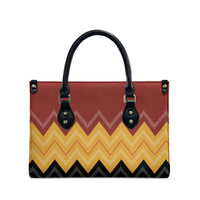 Kaokao Maori Tukutuku Inspired New Zealand Leather Bag LT14 - Polynesian Pride