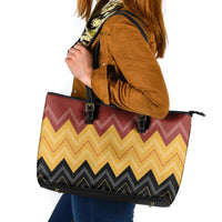 Kaokao Maori Tukutuku Inspired New Zealand Leather Tote Bag LT14 Multicolor - Polynesian Pride