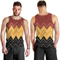 Kaokao Maori Tukutuku Inspired New Zealand Men Tank Top LT14 - Polynesian Pride
