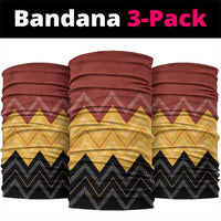 Kaokao Maori Tukutuku Inspired New Zealand Neck Gaiter LT14 package One Size: 25*50cm Multicolor - Polynesian Pride