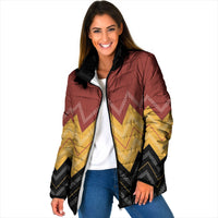 Kaokao Maori Tukutuku Inspired New Zealand Padded Jacket
