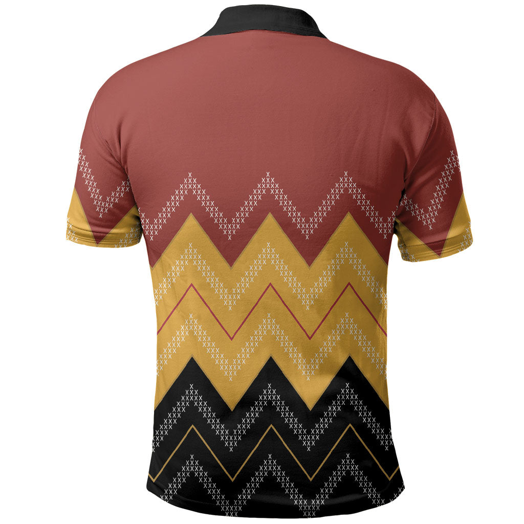 Kaokao Maori Tukutuku Inspired New Zealand Polo Shirt LT14 - Polynesian Pride