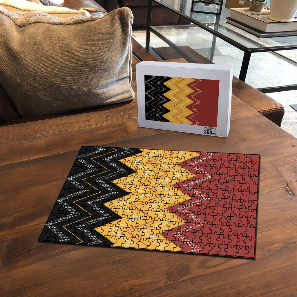 Kaokao Maori Tukutuku Inspired New Zealand Puzzle LT14 - Polynesian Pride