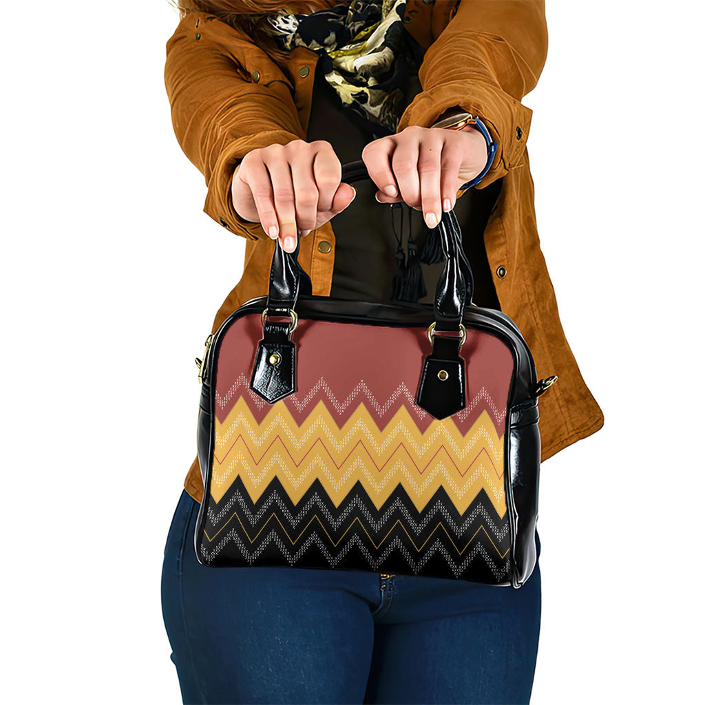 Kaokao Maori Tukutuku Inspired New Zealand Shoulder Handbag LT14 One Size Multicolor - Polynesian Pride