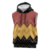 Kaokao Maori Tukutuku Inspired New Zealand Sleeveless Hoodie LT14 Multicolor - Polynesian Pride
