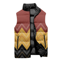 Kaokao Maori Tukutuku Inspired New Zealand Sleeveless Puffer Jacket LT14 - Polynesian Pride
