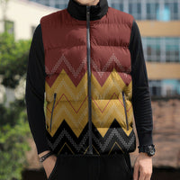 Kaokao Maori Tukutuku Inspired New Zealand Sleeveless Puffer Jacket LT14 - Polynesian Pride