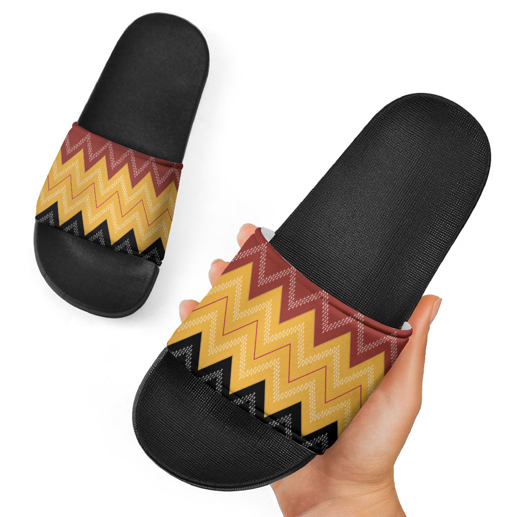 Kaokao Maori Tukutuku Inspired New Zealand Slide Sandals LT14 - Polynesian Pride