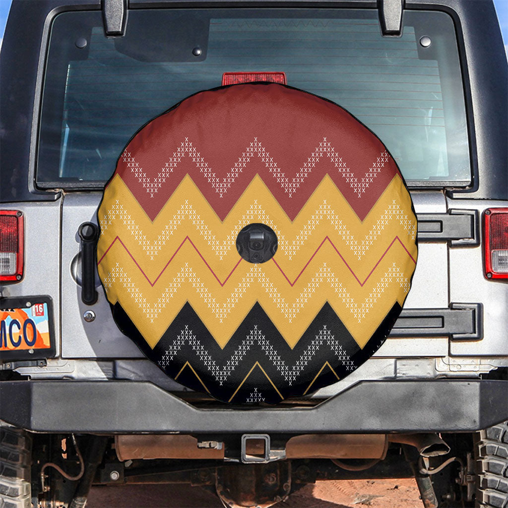 Kaokao Maori Tukutuku Inspired New Zealand Spare Tire Cover LT14 Multicolor - Polynesian Pride