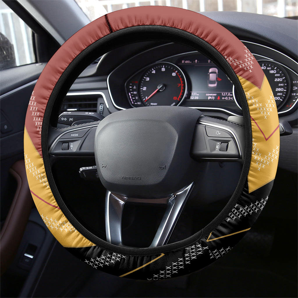 Kaokao Maori Tukutuku Inspired New Zealand Steering Wheel Cover LT14 - Polynesian Pride