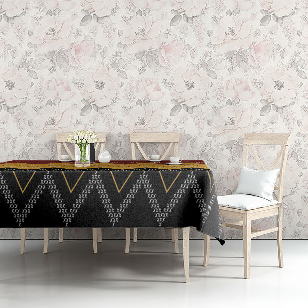 Kaokao Maori Tukutuku Inspired New Zealand Tablecloth