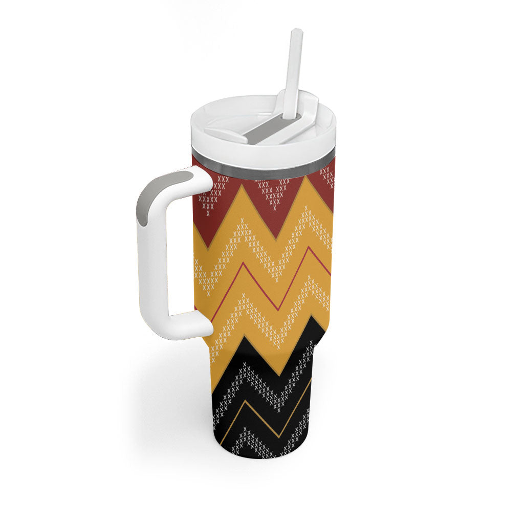 Kaokao Maori Tukutuku Inspired New Zealand Tumbler With Handle LT14 - Polynesian Pride