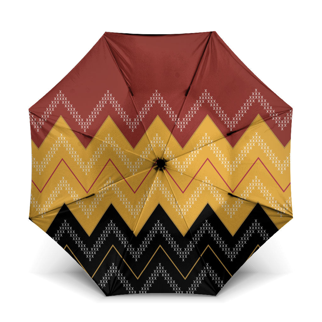 Kaokao Maori Tukutuku Inspired New Zealand Umbrella