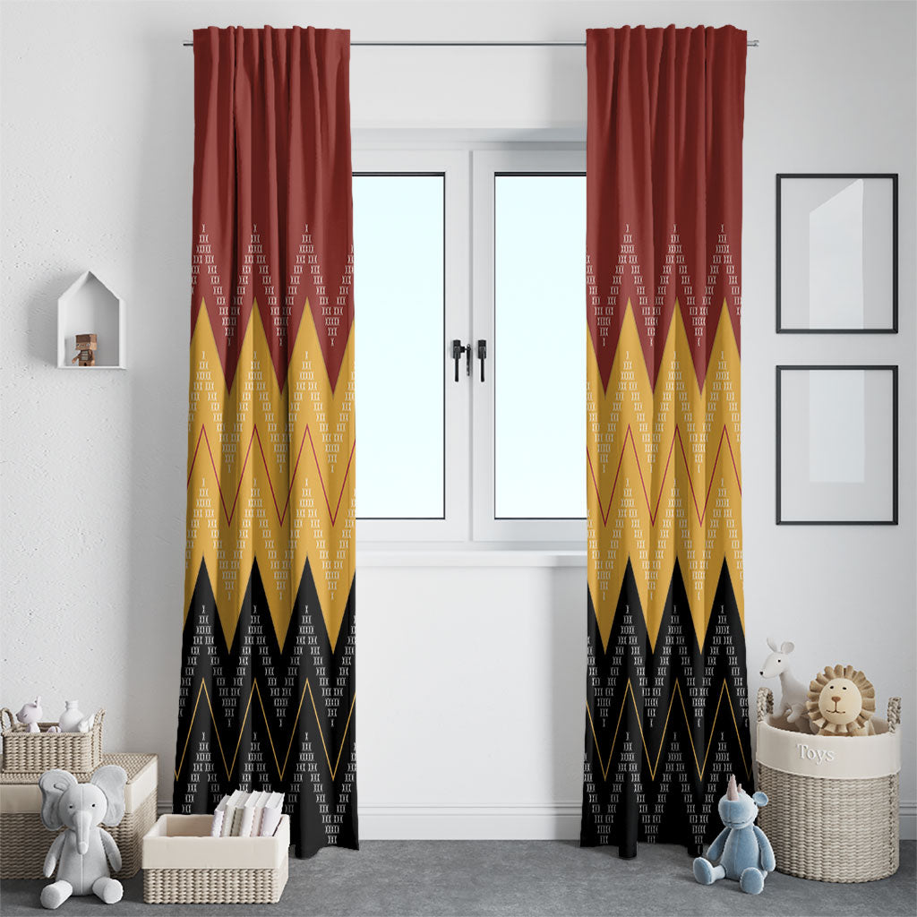 Kaokao Maori Tukutuku Inspired New Zealand Window Curtain LT14 - Polynesian Pride