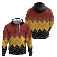 Kaokao Maori Tukutuku Inspired New Zealand Zip Hoodie LT14 - Polynesian Pride