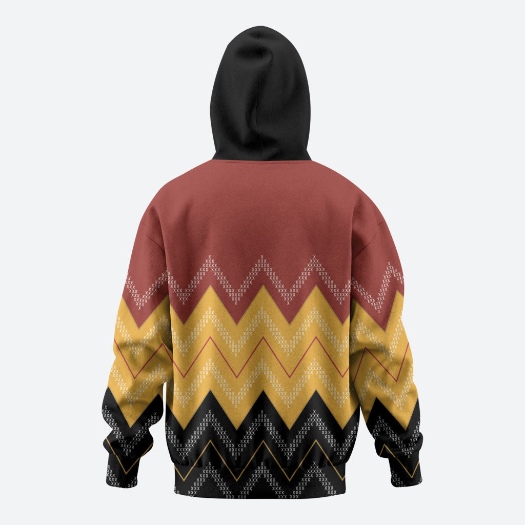 Kaokao Maori Tukutuku Inspired New Zealand Zip Hoodie LT14 - Polynesian Pride