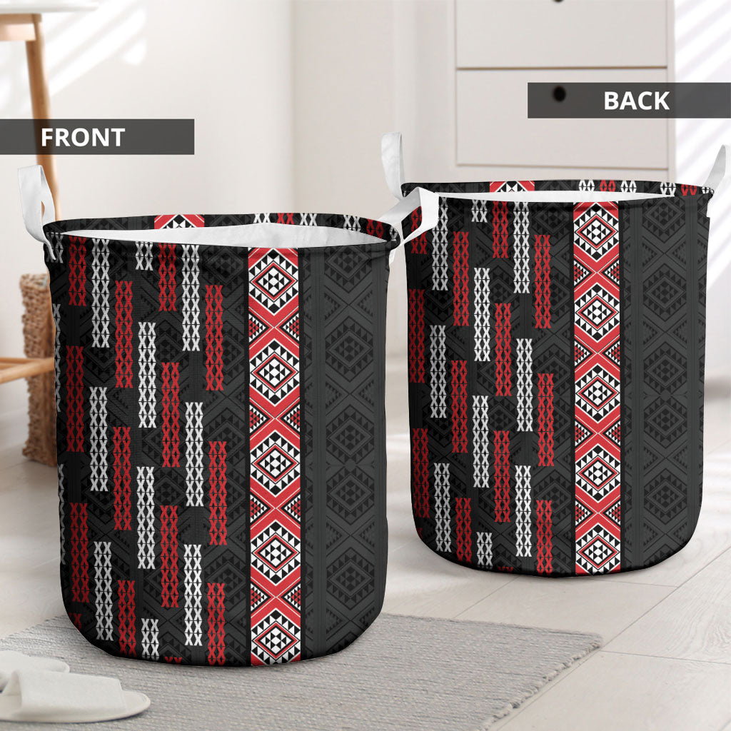 Roimata Toroa Maori Taniko Inspired New Zealand Laundry Basket LT14 - Polynesian Pride