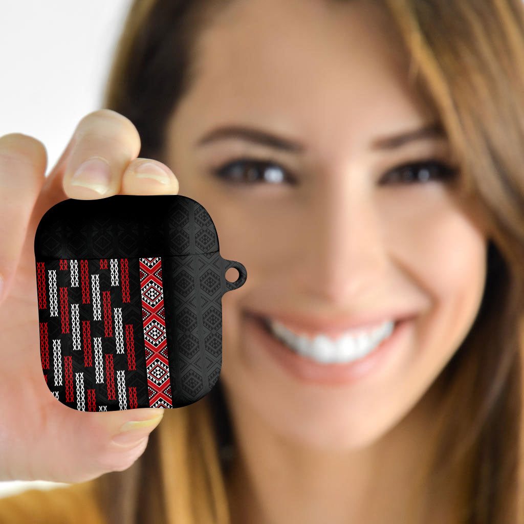 Roimata Toroa Maori Taniko Inspired New Zealand AirPods Case LT14 - Polynesian Pride