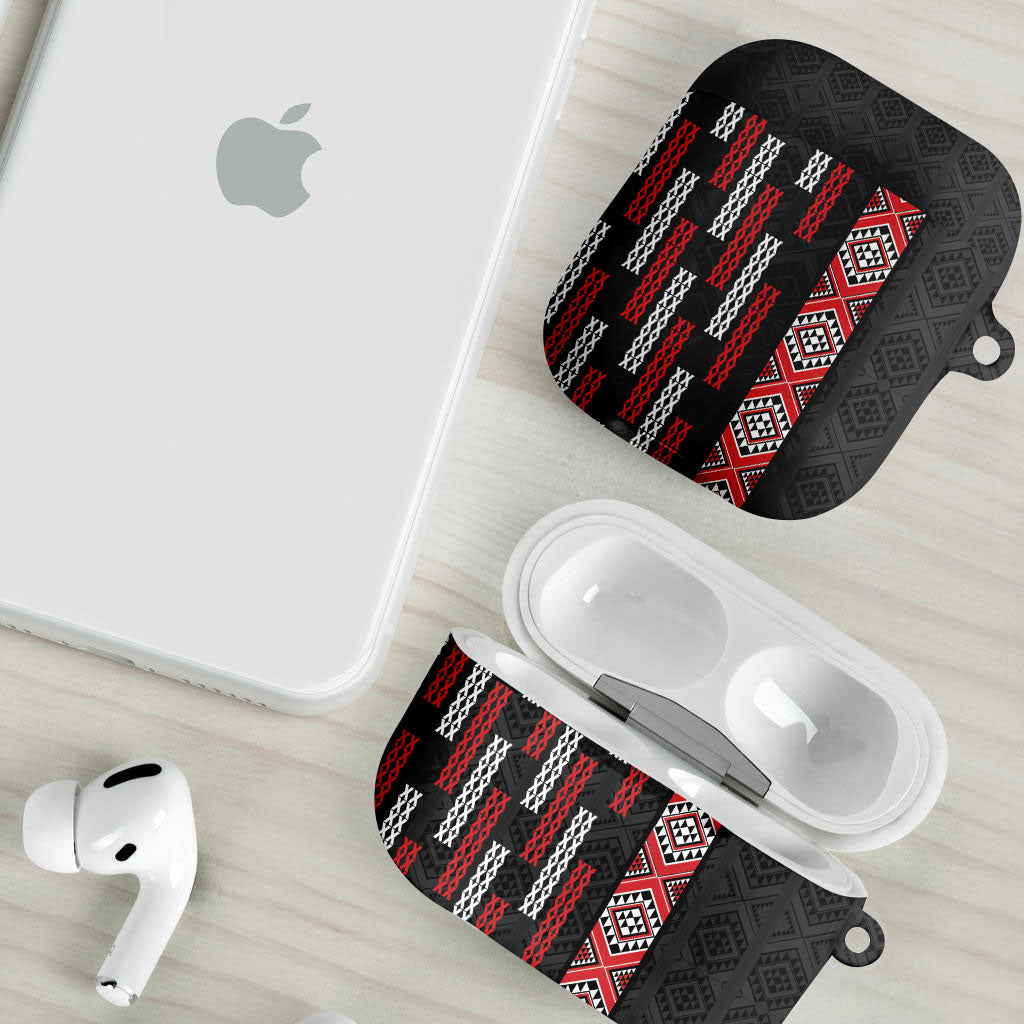 Roimata Toroa Maori Taniko Inspired New Zealand AirPods Case LT14 - Polynesian Pride