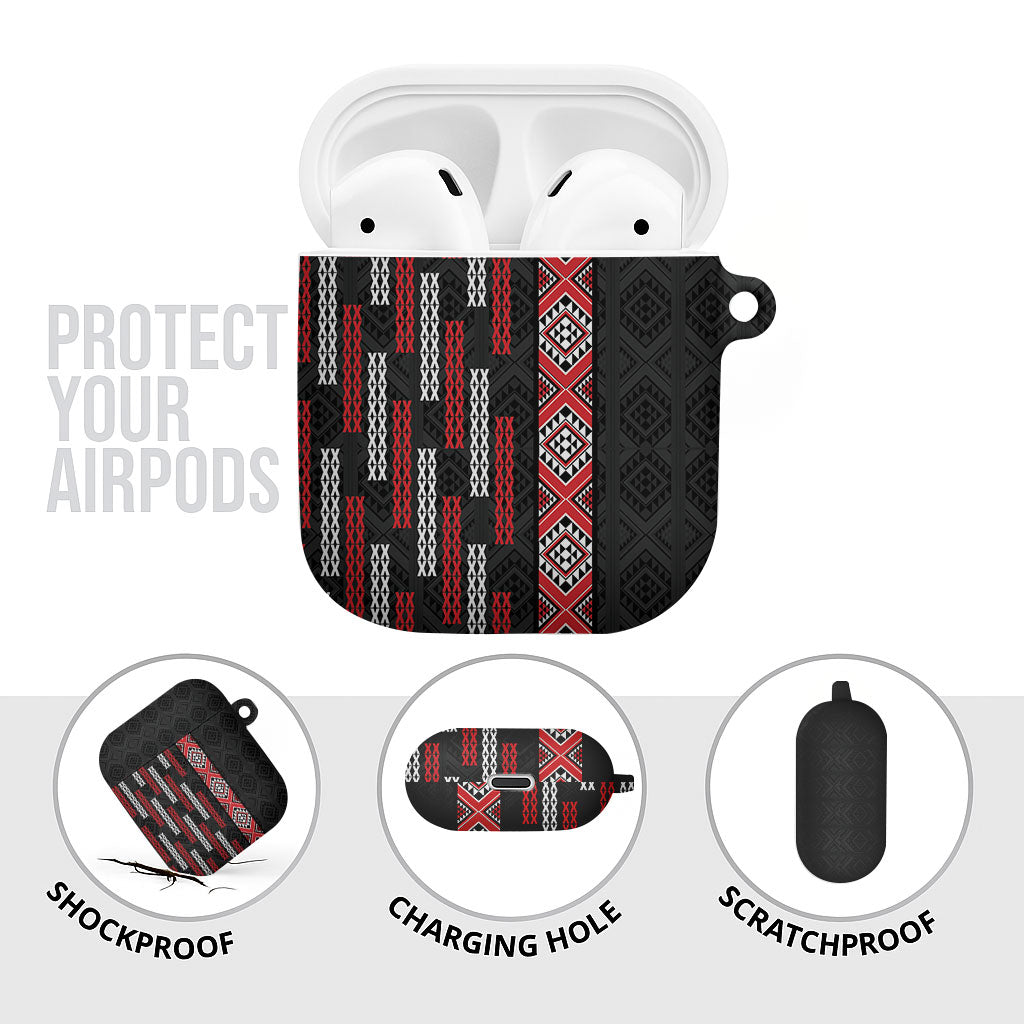 Roimata Toroa Maori Taniko Inspired New Zealand AirPods Case LT14 - Polynesian Pride