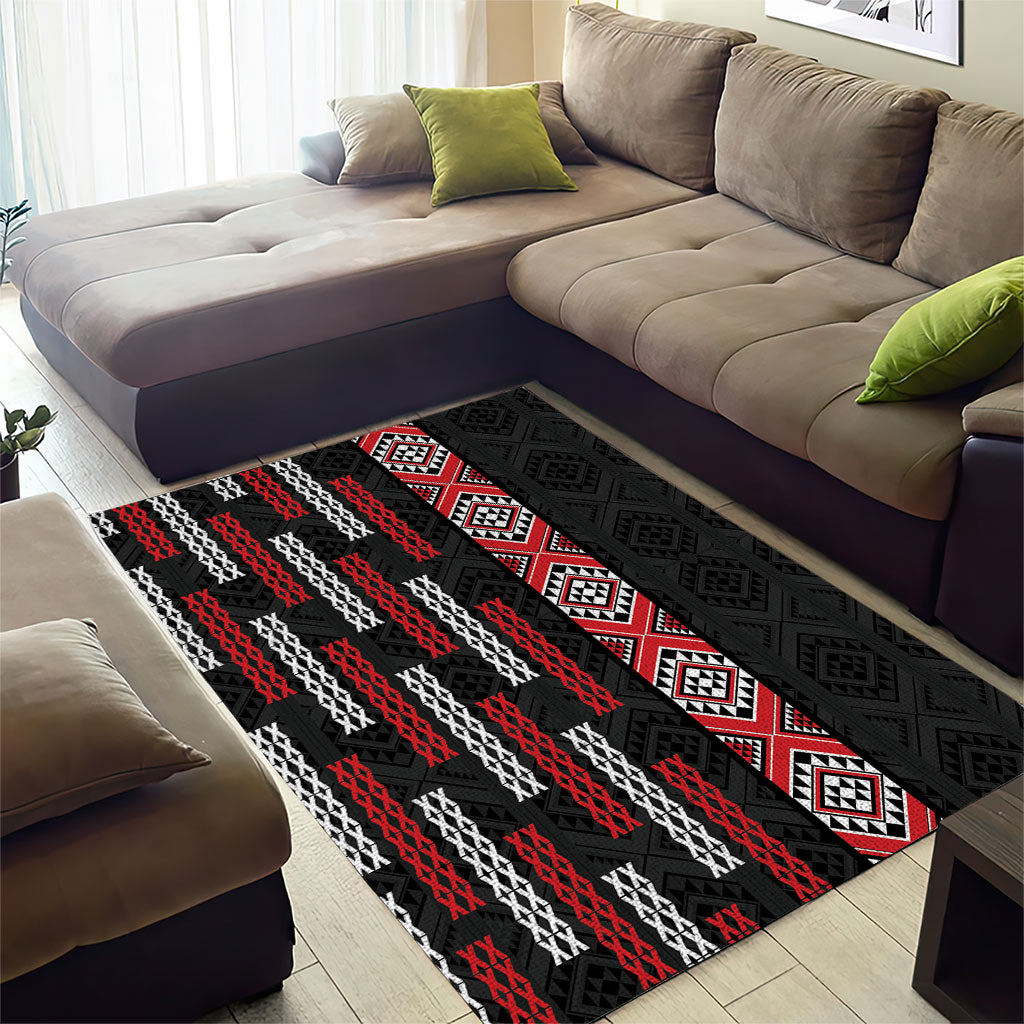Roimata Toroa Maori Taniko Inspired New Zealand Area Rug LT14 - Polynesian Pride