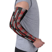 Roimata Toroa Maori Taniko Inspired New Zealand Arm Sleeves LT14 - Polynesian Pride