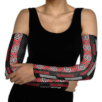 Roimata Toroa Maori Taniko Inspired New Zealand Arm Sleeves LT14 - Polynesian Pride