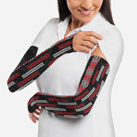Roimata Toroa Maori Taniko Inspired New Zealand Arm Sleeves LT14 - Polynesian Pride