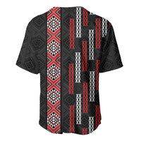 Roimata Toroa Maori Taniko Inspired New Zealand Baseball Jersey LT14 - Polynesian Pride