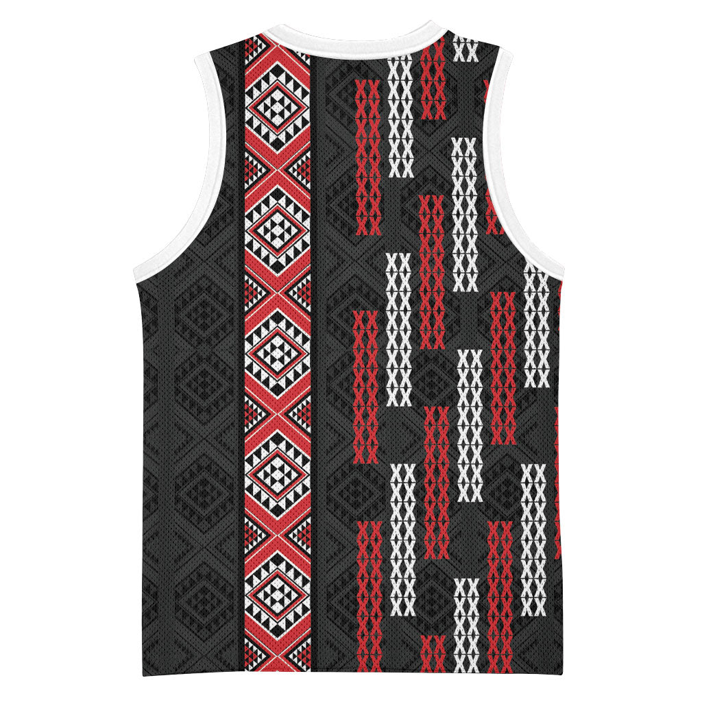 Roimata Toroa Maori Taniko Inspired New Zealand Basketball Jersey LT14 - Polynesian Pride