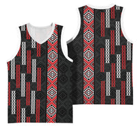 Roimata Toroa Maori Taniko Inspired New Zealand Basketball Jersey LT14 - Polynesian Pride